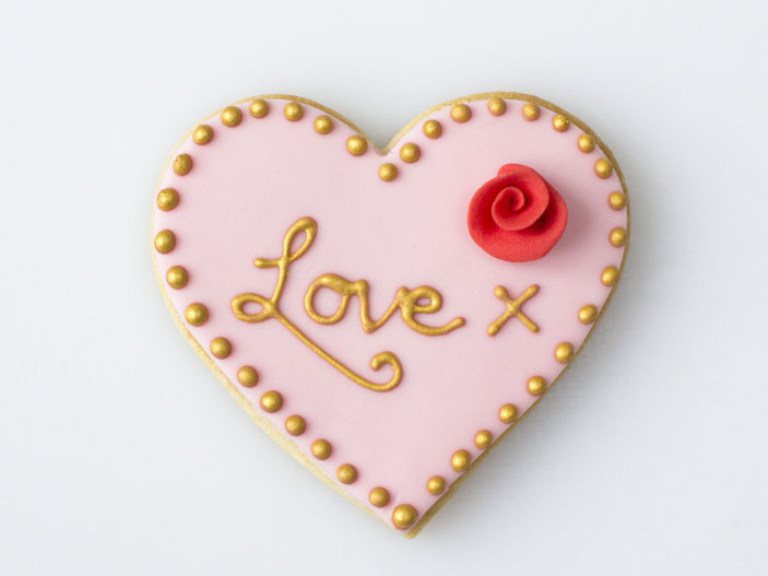 Love Heart Cookie Wedding Favours